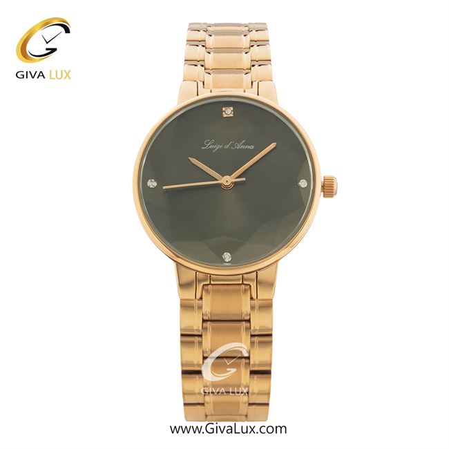 ساعت مچی اورجینال زنانه LdA رزگلد | رزگلد| دودی|تیتانیوم| کد رفرنس 2409